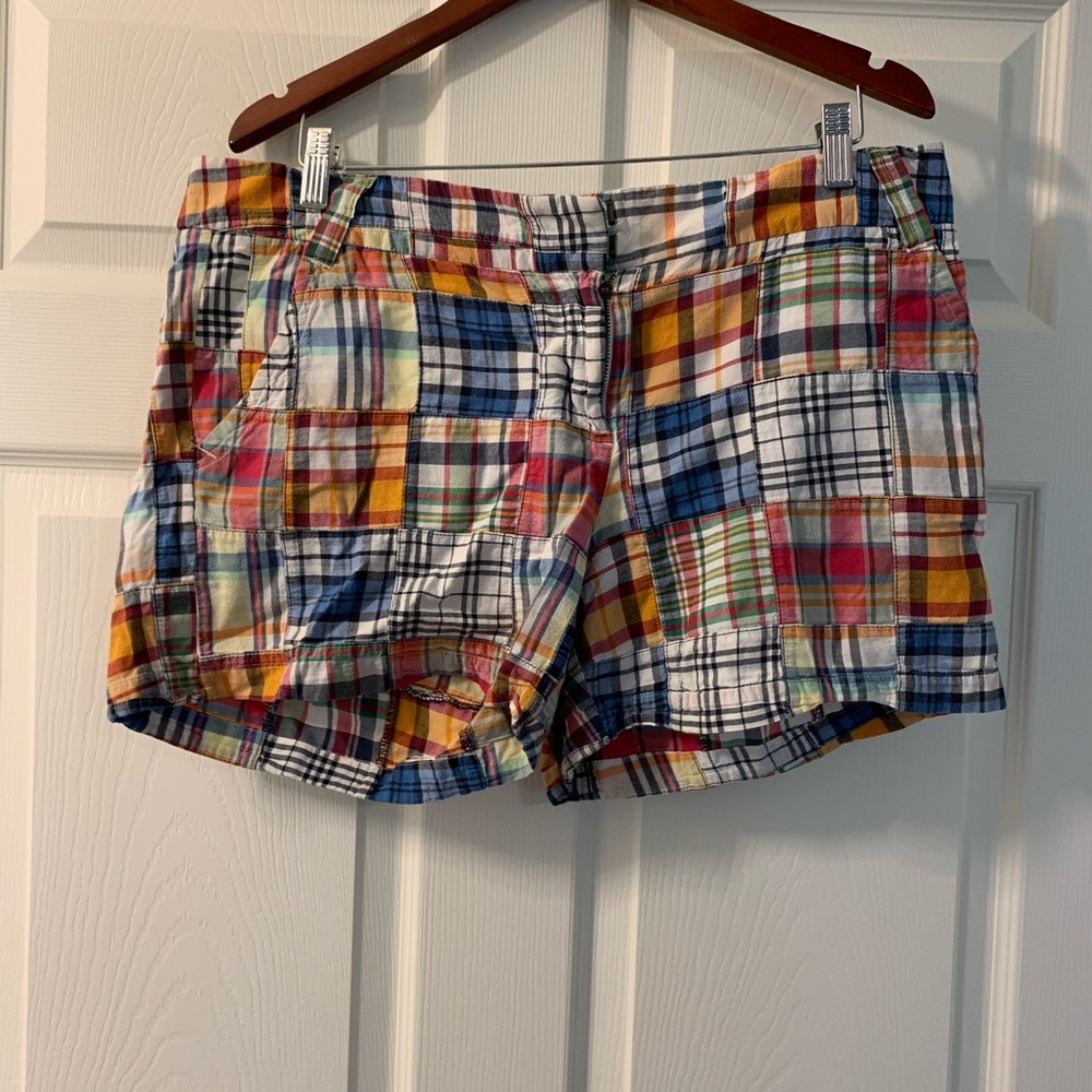 jcrew plaid shorts